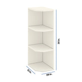 Modernform Cabinet Slim Dove White 09" W X 30" H X 12" D Wall Open End Cabinet