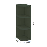 Modernform Cabinet Slim Sage Green 09" W X 30" H X 12" D Wall Open End Cabinet