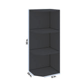 Modernform Cabinet Onyx Black Shaker 09" W X 30" H X 12" D Wall Open End Cabinet