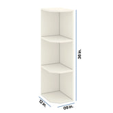Modernform Cabinet Slim Dove White 09" W X 36" H X 12" D Wall Open End Cabinet