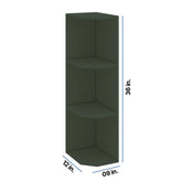 Modernform Cabinet Slim Sage Green 09" W X 36" H X 12" D Wall Open End Cabinet