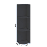Modernform Cabinet Onyx Black Shaker 09" W X 42" H X 12" D Wall Open End Cabinet
