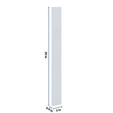 J&K White Shaker S8 Wall Filler 3" W x 30" H