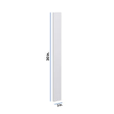 Modernform Cabinet Matte White 3" W X 30" H Wall Filler