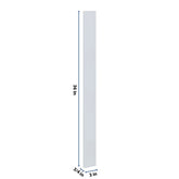 J&K White Shaker S8 Wall Filler 3" W x 36" H