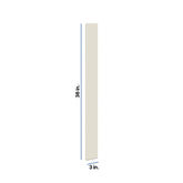 Modernform Cabinet Slim Dove White 3" W X 36" H Wall Filler