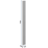 J&K Castle Grey S5 Wall Filler 3" W x 42" H