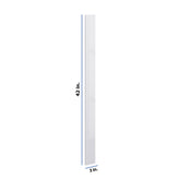 Modernform Cabinet Gloss White 3" W X 42" H Wall Filler
