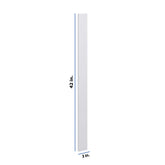 Modernform Cabinet Matte White 3" W X 42" H Wall Filler