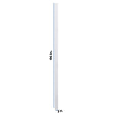 Modernform Cabinet Gloss White 3" W X 96" H Tall Filler