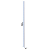 Modernform Cabinet Matte White 3" W X 96" H Tall Filler