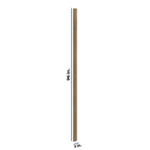 Modernform Cabinet Walnut 3" W X 96" H Tall Filler