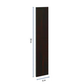 J&K Espresso K8 Wall Filler 6" W x 30" H