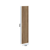 Modernform Cabinet Walnut 6" W X 30" H Wall Filler