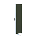 Modernform Cabinet Slim Sage Green 6" W X 30" H Wall Filler