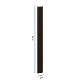 J&K Espresso K8 Wall Filler 6" W x 36" H