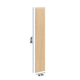 Modernform Cabinet Natural Oak 6" W X 36" H Wall Filler