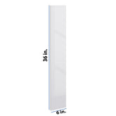 Modernform Cabinet Gloss White 6" W X 36" H Wall Filler