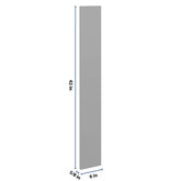 J&K Castle Grey S5 Wall Filler 6" W x 42" H