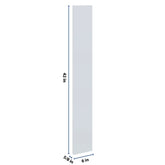 J&K White Shaker S8 Wall Filler 6" W x 42" H