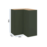 Modernform Cabinet Slim Sage Green 24" W X 30" H X 12" D Wall Easy Reach Cabinet