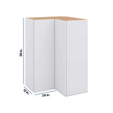 Modernform Cabinet Matte White 24" W X 36" H X 12" D Wall Easy Reach Cabinet
