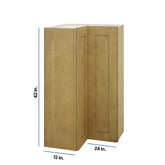 Modernform Cabinet Natural Shaker 24" W X 42" H X 12" D Wall Easy Reach Cabinet