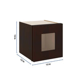 J&K Java Coffee S1 Wall Glass Cabinet - 12" W x 12" H (No Glass Insert)
