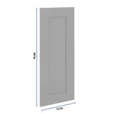 J&K Castle Grey S5 Dummy Insert Door Panel 12" W x 30" H