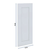 J&K White Shaker S8 Dummy Insert Door Panel 12" W x 30" H