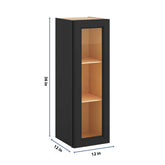 j-k-charcoal-e2-wall-glass-cabinet-12-w-x-36-h-no-glass-insert