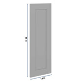 J&K Castle Grey S5 Dummy Insert Door Panel 12" W x 36" H