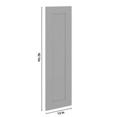 J&K Castle Grey S5 Dummy Insert Door Panel 12" W x 42" H