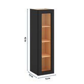 j-k-charcoal-e2-wall-glass-cabinet-12-w-x-42-h-no-glass-insert