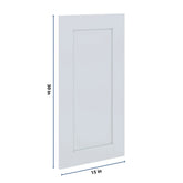 J&K White Shaker S8 Dummy Insert Door Panel 15" W x 30" H