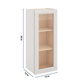 J&K Pure B5 Wall Glass Cabinet - 15" W x 36" H (No Glass Insert)