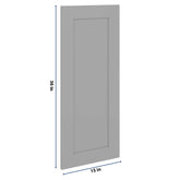 J&K Castle Grey S5 Dummy Insert Door Panel 15" W x 36" H