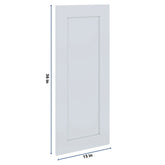 J&K White Shaker S8 Dummy Insert Door Panel 15" W x 36" H