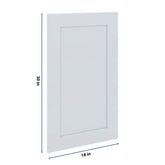J&K White Shaker S8 Dummy Insert Door Panel 18" W x 30" H