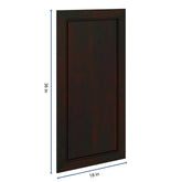 J&K Espresso K8 Dummy Insert Door Panel 18" W x 36" H