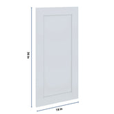 J&K White Shaker S8 Dummy Insert Door Panel 18" W x 36" H