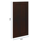 J&K Java Coffee S1 Dummy Insert Door Panel 18" W x 36" H