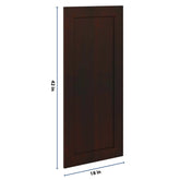 J&K Java Coffee S1 Dummy Insert Door Panel 18" W x 42" H
