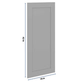 J&K Castle Grey S5 Dummy Insert Door Panel 18" W x 42" H