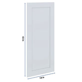 J&K White Shaker S8 Dummy Insert Door Panel 18" W x 42" H