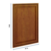 J&K Mocha Glazed K10 Dummy Insert Door Panel 21" W x 30" H