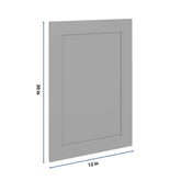 J&K Castle Grey S5 Dummy Insert Door Panel 21" W x 30" H
