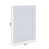 J&K White Shaker S8 Dummy Insert Door Panel 21" W x 30" H