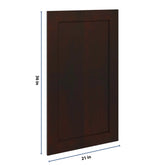 J&K Java Coffee S1 Dummy Insert Door Panel 21" W x 36" H