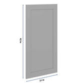 J&K Castle Grey S5 Dummy Insert Door Panel 21" W x 42" H